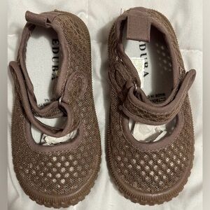 Eduba Toddler Girl's Mauve Mesh Mary Jane Sneakers Size 22 (6)